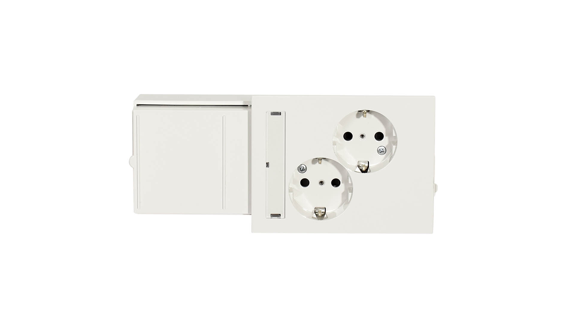 Socket outlet 2-way White