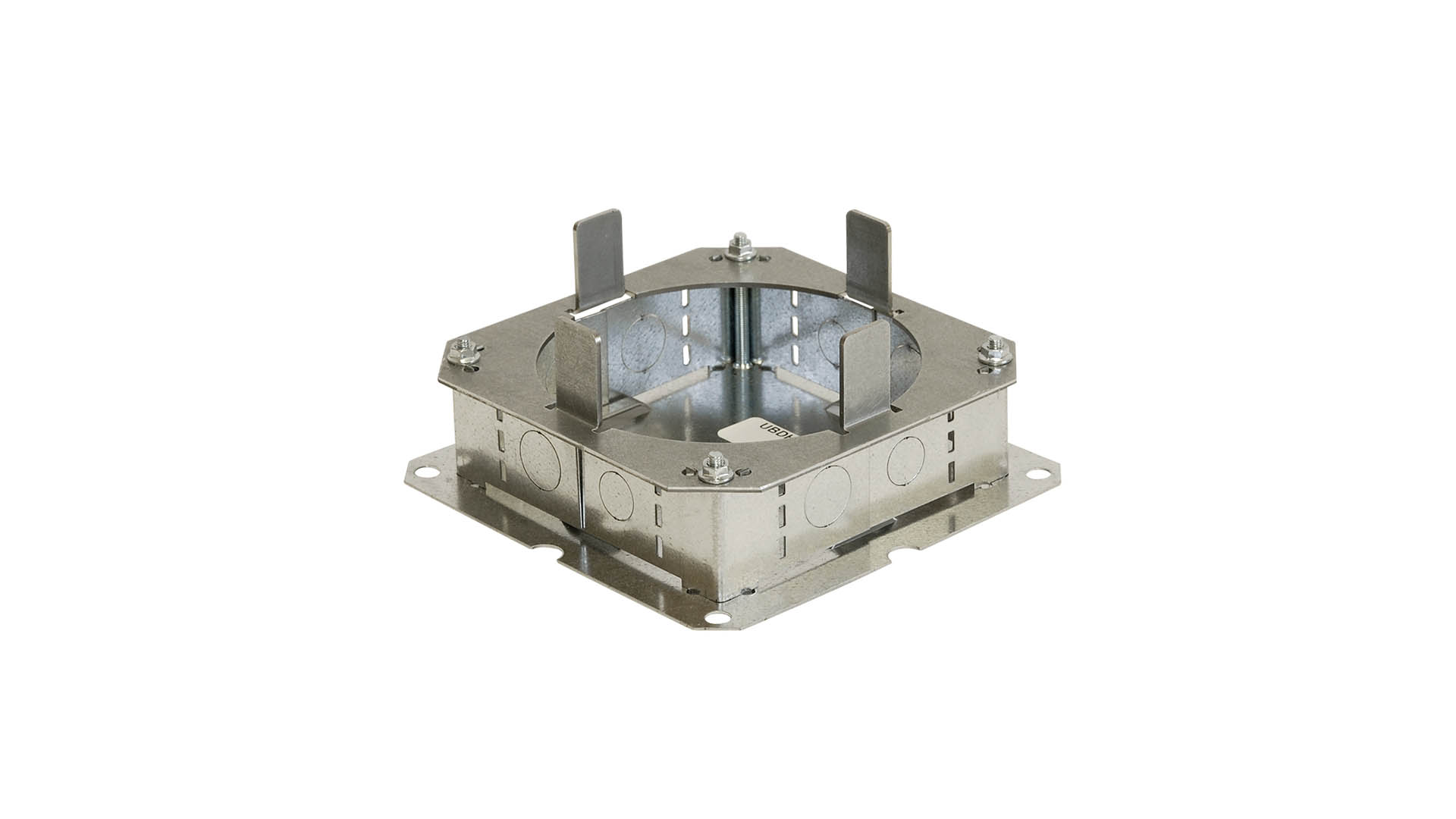 Junction box for round floor boxes Bodo min. height 73 mm, 160x160 mm
