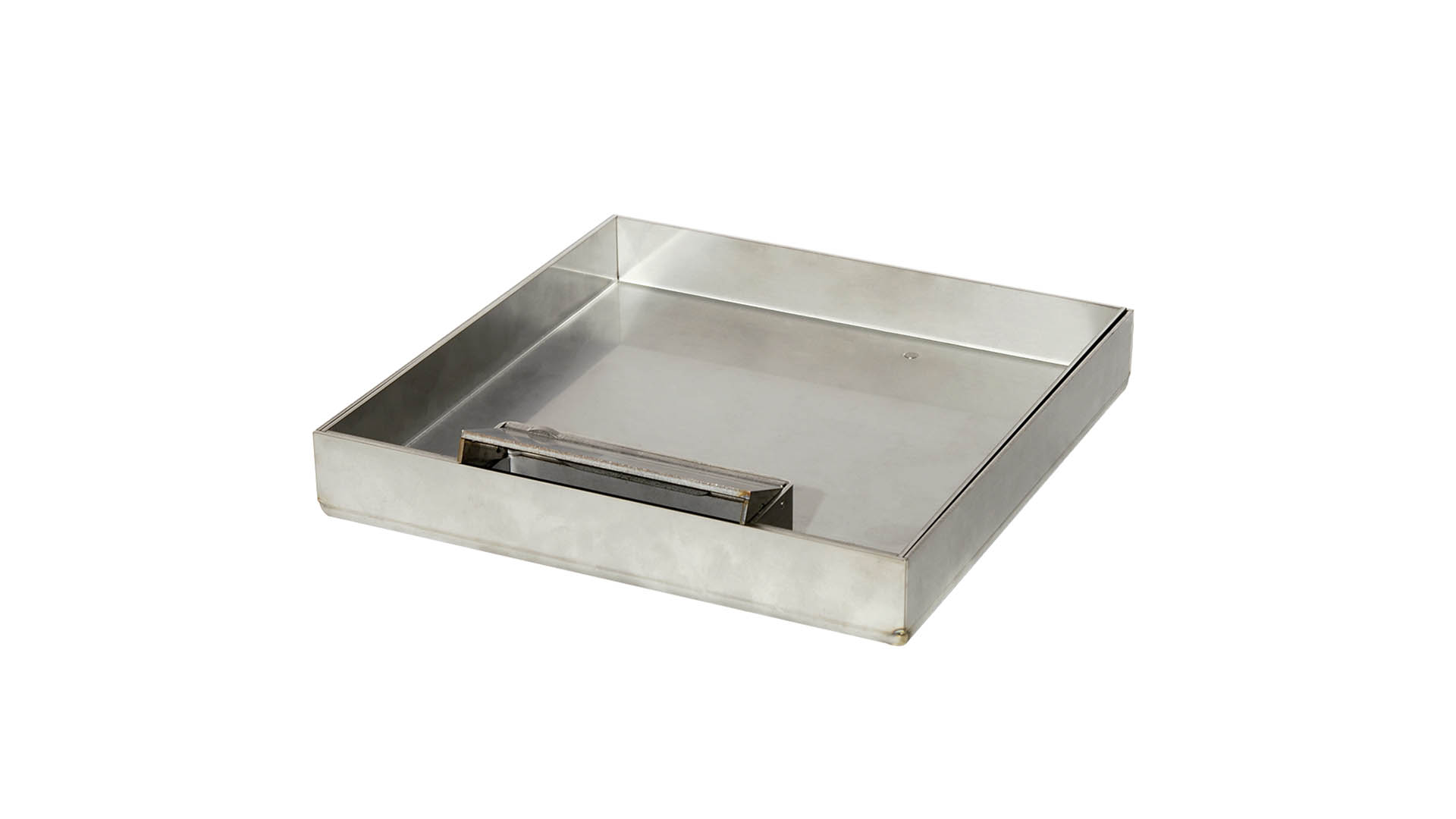 Stainless cover with cable outlet 261x261 mm Min. height 105 mm