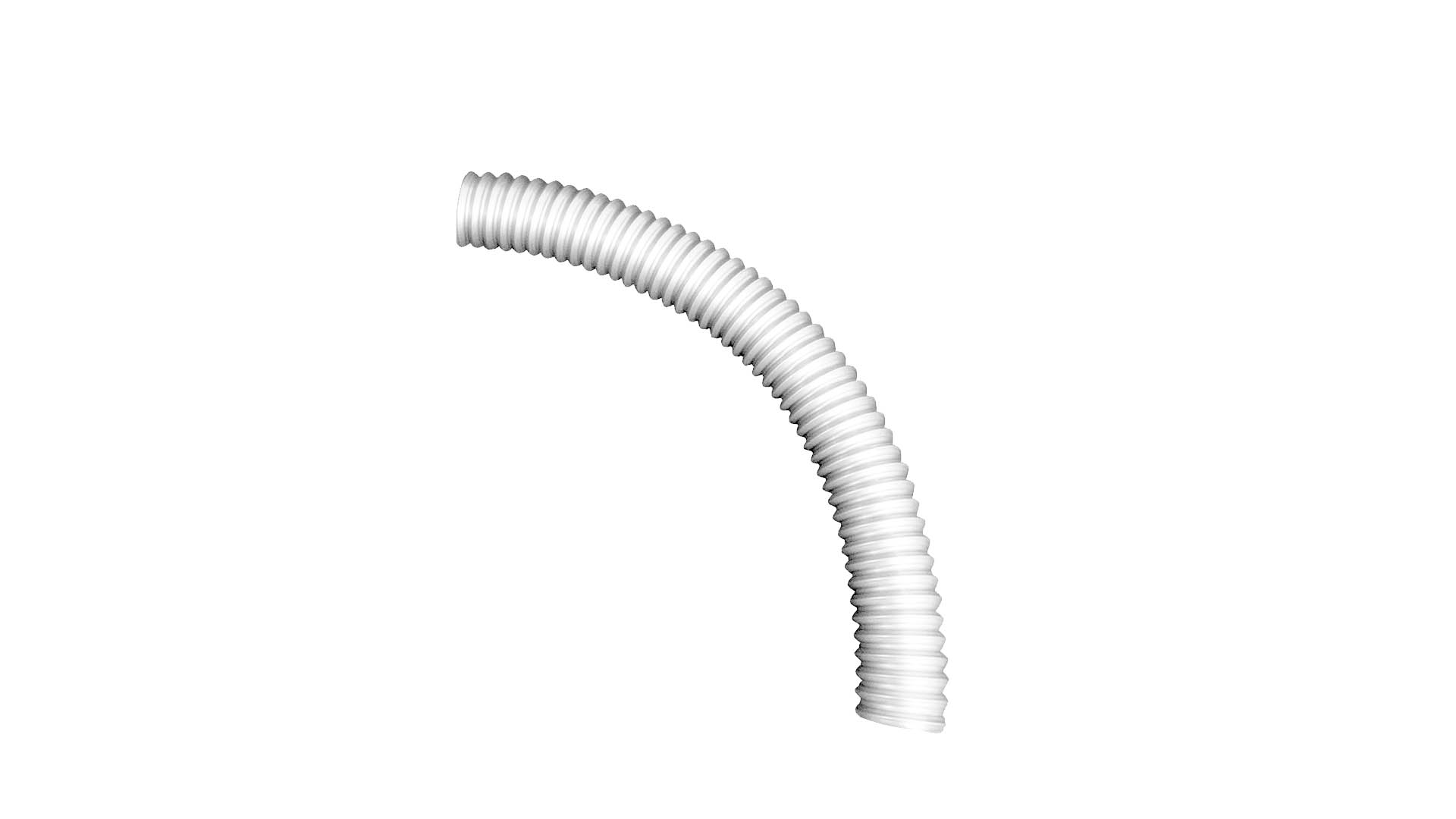 Flexibel slang 2 m 50 mm, vit