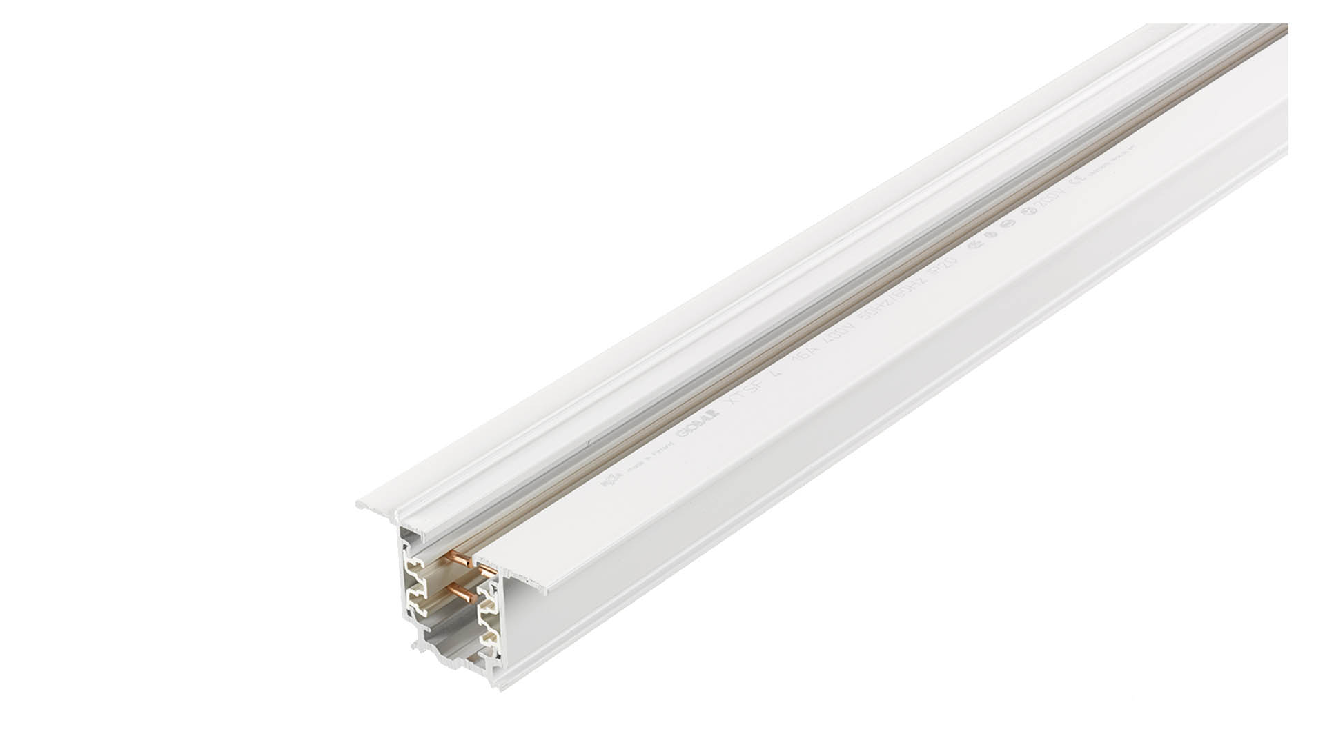 Contact rail Pro 3-phase recessed, 1 m White