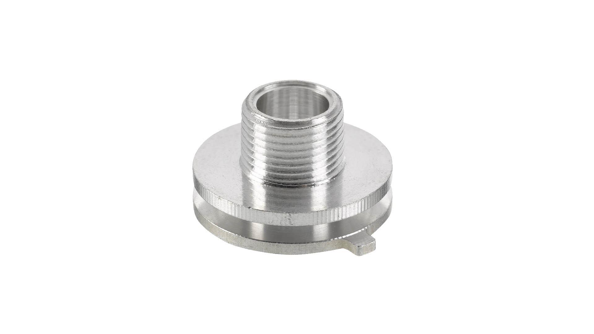 Connection nipple, M13, H=8.6 mm Aluminium