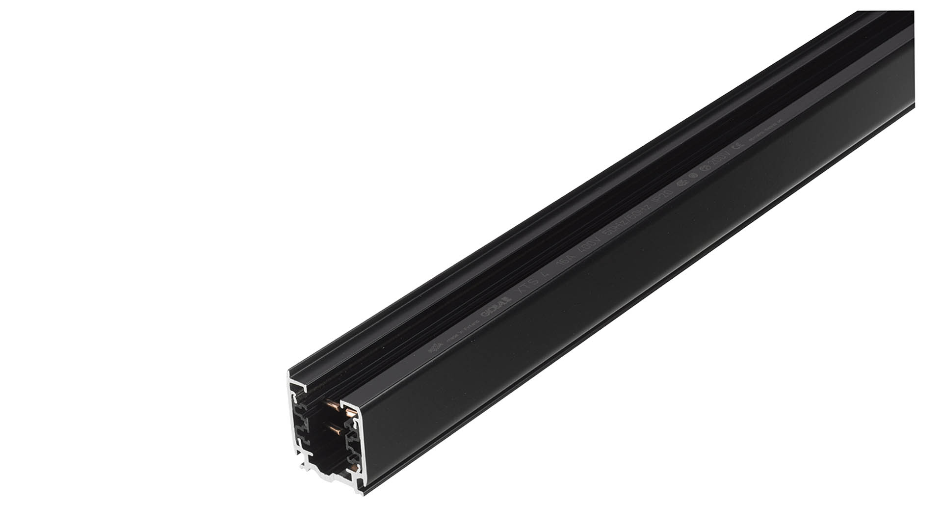 Contact rail Pro 3-phase, 2 m Black